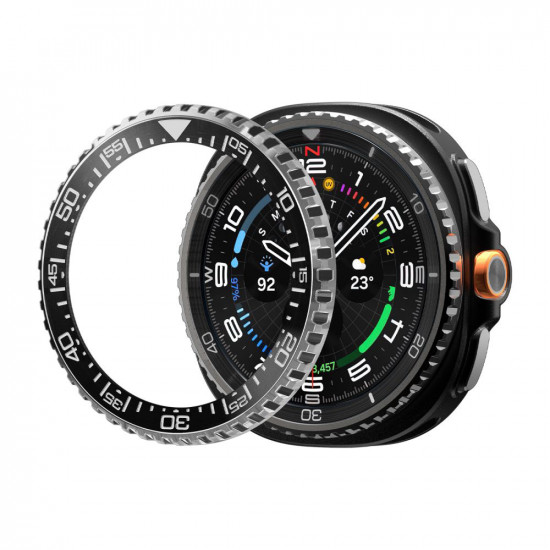 Spigen Bezel Tune Pro Diver for Samsung Galaxy Watch8 Classic, Stainless Steel Black