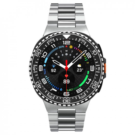 Spigen Bezel Tune Pro Diver for Samsung Galaxy Watch8 Classic, Stainless Steel Black