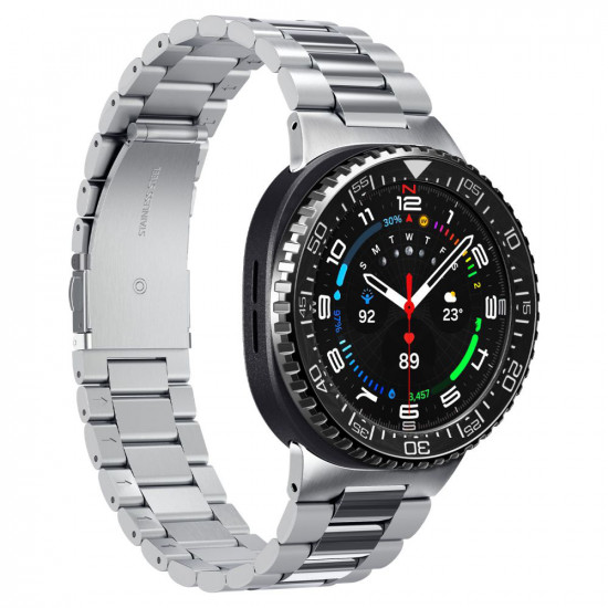 Spigen Bezel Tune Pro Diver for Samsung Galaxy Watch8 Classic, Stainless Steel Black