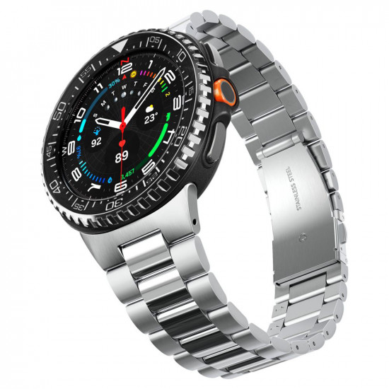 Spigen Bezel Tune Pro Diver for Samsung Galaxy Watch8 Classic, Stainless Steel Black