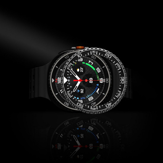 Spigen Bezel Tune Pro Diver for Samsung Galaxy Watch8 Classic, Stainless Steel Black