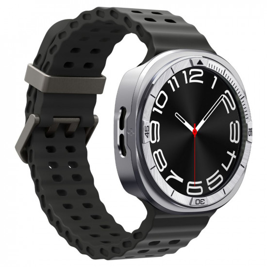 Spigen Bezel Tune Pro Pilot for Samsung Galaxy Watch8 44mm, Stainless Steel Silver