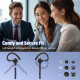 Techsuit Premium Bluetooth Headset TalkZen (G9) HandsFree, BT5.1, Dual Noise Cancelling Microphone, 500mAh, 72hrs Black