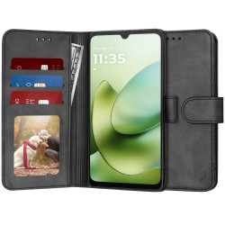 Techsuit Diary Book Motorola Moto G06 Black