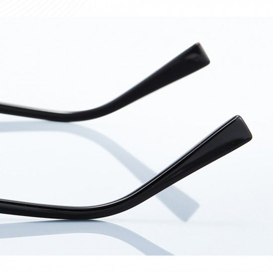 Techsuit Anti Blue Light Glasses Reflex PC (3169) for Women, Hexagonal, Metal Frame, AC Lens Brown/Leopard