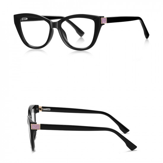 Techsuit Anti Blue Light Glasses Reflex PC (2276) for Women, Cat Eye, TR90&PC Frame, AC Lens Black Techsuit Anti Blue Light Glasses Reflex PC (2276) for Women, Cat Eye, TR90&PC Frame, AC Lens Black