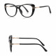 Techsuit Anti Blue Light Glasses Reflex PC (2274) for Women, Oversized, TR90&Metal Frame, AC Lens Black Techsuit Anti Blue Light Glasses Reflex PC (2274) for Women, Oversized, TR90&Metal Frame, AC Lens Black