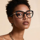 Techsuit Anti Blue Light Glasses Reflex PC (2274) for Women, Oversized, TR90&Metal Frame, AC Lens Black Techsuit Anti Blue Light Glasses Reflex PC (2274) for Women, Oversized, TR90&Metal Frame, AC Lens Black