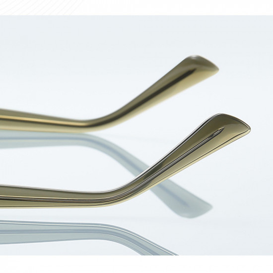 Techsuit Anti Blue Light Glasses Reflex PC (2229) for Men, Round, TR90&Metal Frame, AC Lens Black