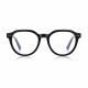 Techsuit Anti Blue Light Glasses Reflex PC (2228) for Men, Round, TR90&Metal Frame, AC Lens Black