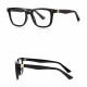 Techsuit Anti Blue Light Glasses Reflex PC (2225) for Men, Square, TR90&Metal Frame, AC Lens Black
