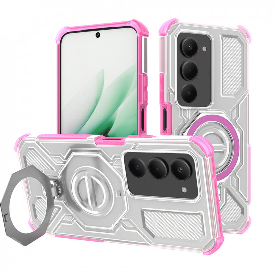 Techsuit Carbon Shield PRO Xiaomi Redmi 15 4G / Redmi 15 5G Pink Transparent Techsuit Carbon Shield PRO Xiaomi Redmi 15 4G / Redmi 15 5G Pink Transparent