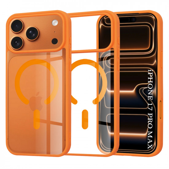 Techsuit MagSafe Pro iPhone 17 Pro Max Orange Techsuit MagSafe Pro iPhone 17 Pro Max Orange