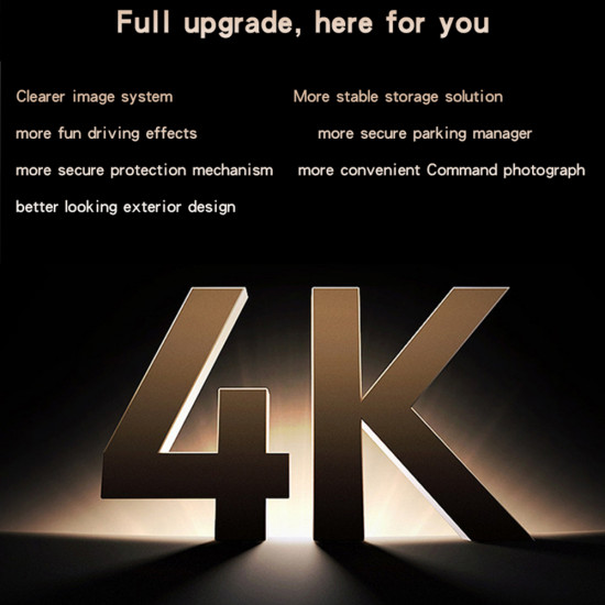 Yesido Dual Dash Camera (KM15) 2" IPS Display Screen, Front + Rear Dual Recording, G Sensor, Up to 256GB Storage Black