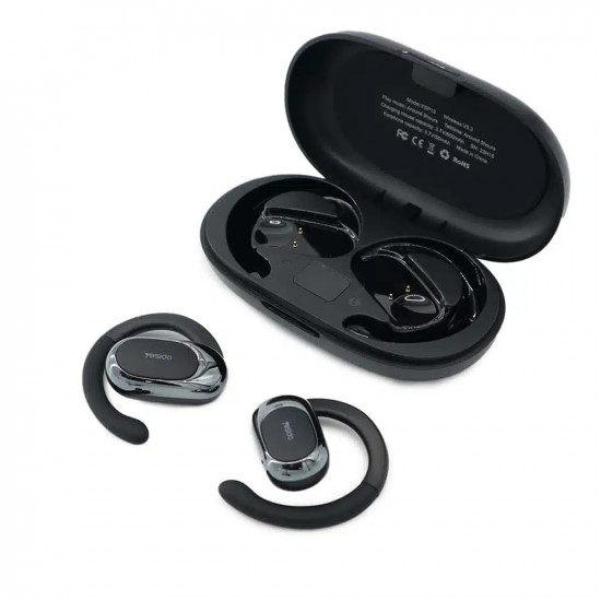 Yesido Wireless Earbuds (YSP13) with Bluetooth V5.3, Open ear Design, Air Conduction Sound, 600mAh, LED Black Yesido Wireless Earbuds (YSP13) with Bluetooth V5.3, Open ear Design, Air Conduction Sound, 600mAh, LED Black