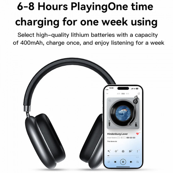 Yesido Wireless Headphones (EP05) Bluetooth V5.2, Noise Cancelling, 400mAh, Waterproof, Type C Charging Black Yesido Wireless Headphones (EP05) Bluetooth V5.2, Noise Cancelling, 400mAh, Waterproof, Type C Charging Black