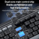 Yesido Wireless Keyboard and Mouse Set (KB43) 2.4GHz, 104 Keys, DPI:800 1000 1600, Fast Transmission, Low Latency Black