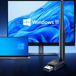 Yesido Wi Fi Adapter (WP11) with External Antenna, WiFi4, USB2.0, 150Mbps, Plug&Play Black Yesido Wi Fi Adapter (WP11) with External Antenna, WiFi4, USB2.0, 150Mbps, Plug&Play Black