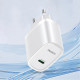 Yesido Wall Charger (YC57) Type C, PD20W, Fireproof PC White