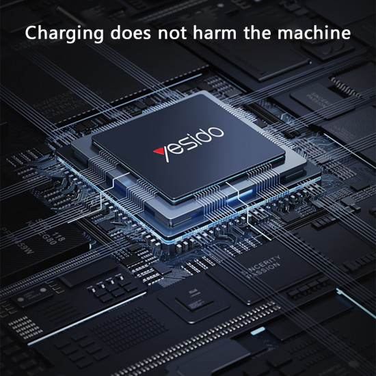 Yesido Travel Adapter (MC24) Type C, USB3.0, 2x USB2.4, Multifunctional Fast Charger Black