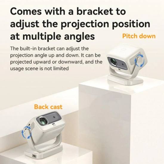 Yesido Smart Projector (TV13) 1280x720P, 190ANSI, Android 9.0, Bluetooth V5.1 White Yesido Smart Projector (TV13) 1280x720P, 190ANSI, Android 9.0, Bluetooth V5.1 White