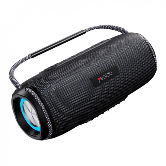 Yesido Wireless Speaker (YSW11) Bluetooth 5.0, RGB Lights, IPX6, Dual Speaker, TF, USB, AUX, 2600mAh, 40W Black