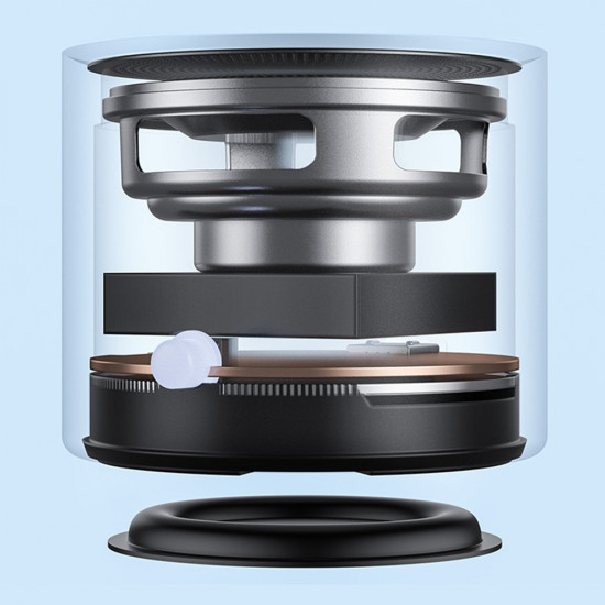 Yesido Wireless Speaker (YSW30) Bluetooth 5.0, Bass Diaphragm, Ultra Mini Size, IPX5 Waterproof, Type C, 700mAh Black