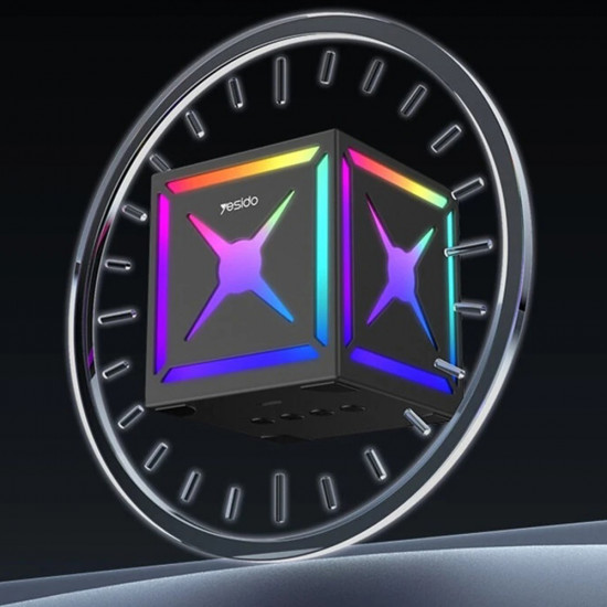 Yesido Portable Wireless Speaker (YSW34) Bluetooth V5.3, TWS, 500mAh, RGB Lights Black Yesido Portable Wireless Speaker (YSW34) Bluetooth V5.3, TWS, 500mAh, RGB Lights Black