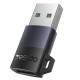 Yesido OTG Adapter (GS34) USB3.0 Male to Type C Female, 18W, Aluminum Alloy Grey Yesido OTG Adapter (GS34) USB3.0 Male to Type C Female, 18W, Aluminum Alloy Grey