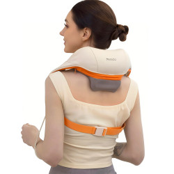 Yesido Neck Massager (MG16) 3 Massage Modes, Integrated Heat Therapy, Shiatsu Kneading Technology, 2000mAh Beige