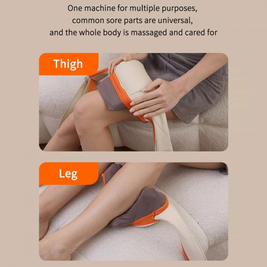 Yesido Neck Massager (MG16) 3 Massage Modes, Integrated Heat Therapy, Shiatsu Kneading Technology, 2000mAh Beige