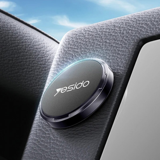 Yesido Mini Car Holder (C211) Magnetic, for Dashboard/Display, with Strong Adhesive, Universal Black