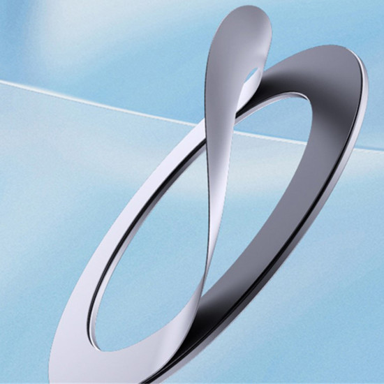 Yesido Metal Plate (C208) Round Shape, MagSafe, Leather Pattern, Universal Black