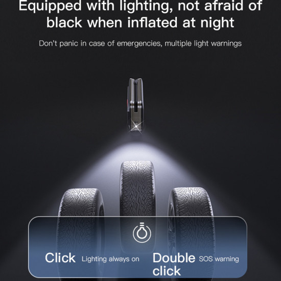 Yesido Car Compressor (VC04) 4000mAh, 3 150PSI, LED Screen Black Yesido Car Compressor (VC04) 4000mAh, 3 150PSI, LED Screen Black