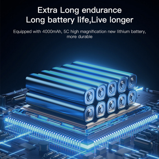Yesido Car Compressor (VC04) 4000mAh, 3 150PSI, LED Screen Black Yesido Car Compressor (VC04) 4000mAh, 3 150PSI, LED Screen Black