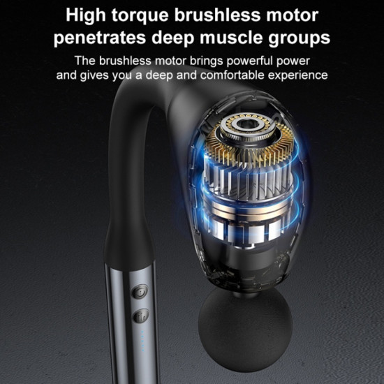 Yesido Handheld Back Massager (MG07) USB, 15W, 1500mAh, 5 Levels of Intensity Adjustable Black