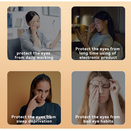 Yesido Eye Massager (MG03) with Sleep Music, Intelligent Heat Compress, 3 Eye Protection Modes White