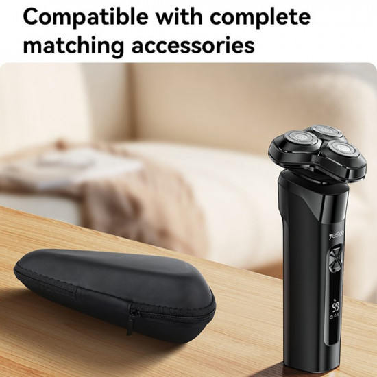 Yesido Electric Shaver Razor (MG05) with 3 Floating Cutter Heads, LED Power Display, USB, 9500RPM, 600mAh Black