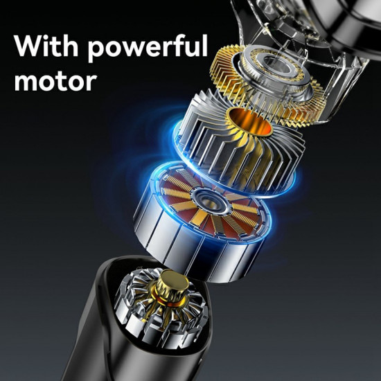 Yesido Electric Shaver Razor (MG05) with 3 Floating Cutter Heads, LED Power Display, USB, 9500RPM, 600mAh Black