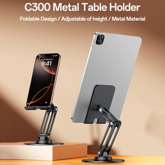 Yesido Desk Holder (C300) for Phone, Tablet, Adjustable, Aluminum, 4.7 7.2" Silver