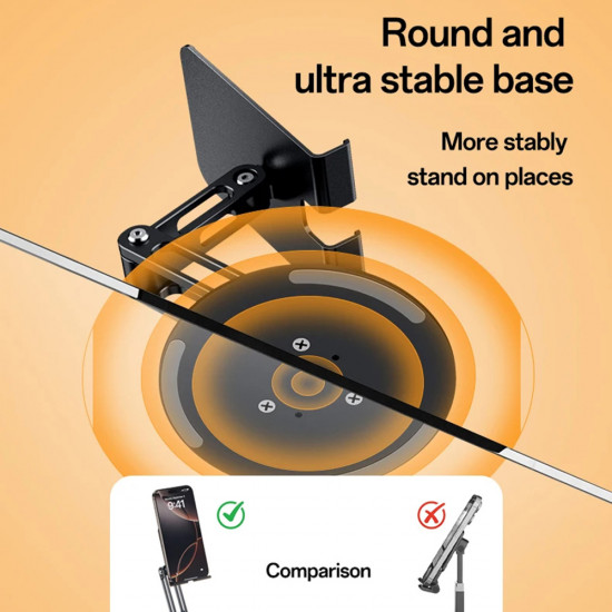 Yesido Desk Holder (C300) for Phone, Tablet, Adjustable, Aluminum, 4.7 7.2" Silver