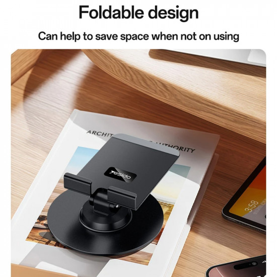 Yesido Desk Holder (C300) for Phone, Tablet, Adjustable, Aluminum, 4.7 7.2" Silver