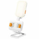 Yesido Desk Phone Holder (DH10) with Beauty Refill Light, Adjustable, 1000mAh, 4.7 7" White