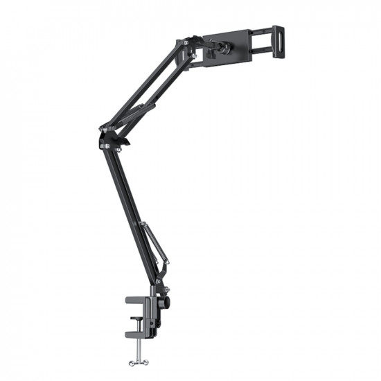 Yesido Desk Holder (C296) Lazy Man Stand, for 4 12.9inch Devices, Multi directional Folding Shaft Black