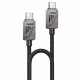 Yesido Data Cable (CA196) Type C to Type C, Fast Charging, 480Mbps, PD60W, CarPlay Compatible, Zinc Alloy, 1.2m Black