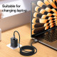 Yesido Data Cable (CA196) Type C to Type C, Fast Charging, 480Mbps, PD60W, CarPlay Compatible, Zinc Alloy, 1.2m Black