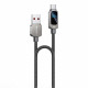 Yesido Data Cable (CA128C) with LED Power Display, USB to Type C, Fast Charge, 66W, 5A, 480Mbps, 1.2m Black Yesido Data Cable (CA128C) with LED Power Display, USB to Type C, Fast Charge, 66W, 5A, 480Mbps, 1.2m Black