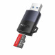 Yesido Card Reader (GS36) USB, High speed, Aluminum Alloy, Support 1TB, Plug and Play, TF Card Black