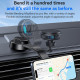Yesido Car Holder with Wireless Charging (C311) for Dash, Semiconductor, Powerful Cooling, 2x Ambient Lights, 15W Black