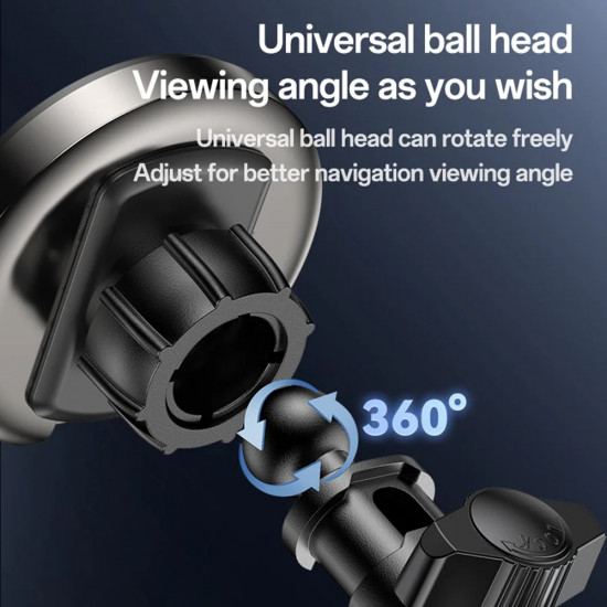 Yesido Car Holder with Wireless Charging (DS30) for Dashboard, Type C, 15W, Qi2.0 Black Yesido Car Holder with Wireless Charging (DS30) for Dashboard, Type C, 15W, Qi2.0 Black